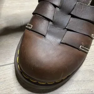 DOC MARTENS men’s brown leather Fenton closed toe sandals 12 Dr. Martens | Shoes | Doc Martens Mens Brown Leather Fenton  main image 2